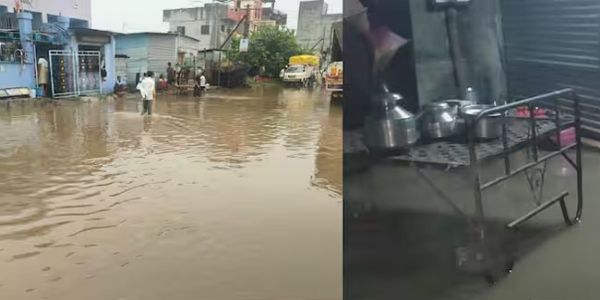 सोलापुर में मूसलाधार बारिश से जनजीवन अस्त-व्यस्त