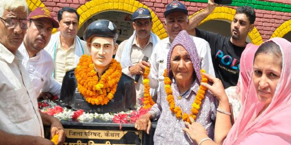 कैथल में शहीद सिपाही के स्मारक का 60 वर्ष बाद हुआ अनावरण