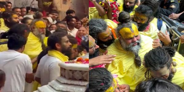 बाढ़ से व्यथित प्रेमानंद महाराज पहली बार पहुंचे श्रीबांकेबिहारी की शरण