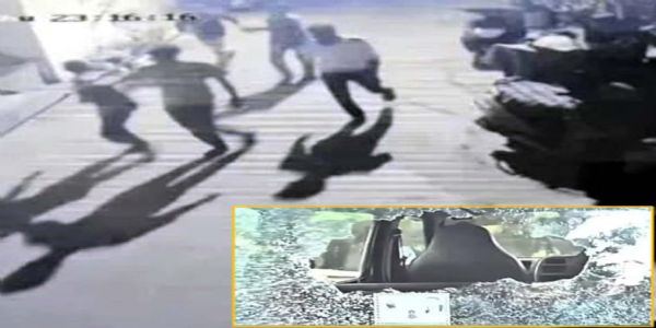 गुरुग्राम में शरारती युवकों ने पथराव करके तोड़ी एक दर्जन गाडिय़ां