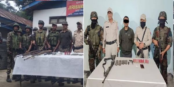 मणिपुर में केवाईकेएल कैडर गिरफ्तार, हथियार और गोला-बारूद का जखीरा बरामद
