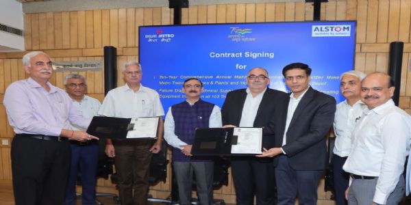 रेड और येलो लाइन की विश्वसनीयता और प्रदर्शन बढ़ाने के लिए अल्स्टॉम से समझौता