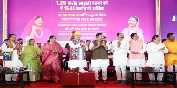 मप्रः मुख्यमंत्री डॉ. यादव ने प्रदेश की 1.26 करोड़ लाड़ली बहनों के खातों में ट्रांसफर किए 1541 करोड़ रुपये