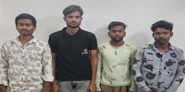 पुलिसकर्मी के साथ मारपीट करने वाले चार आरोप‍ित गिरफ्तार