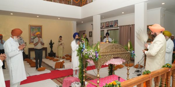 राजभवन में तीन दिवसीय अखंड पाठ शुरू