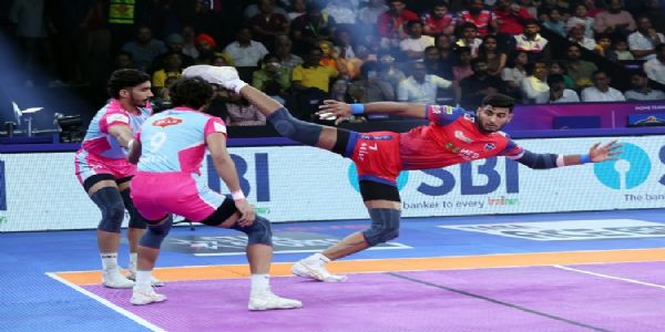 पीकेएल-12 : जयपुर पिंक पैंथर्स की घरेलू मैदान पर धमाकेदार जीत, यूपी योद्धाज 41-29 से पराजित
