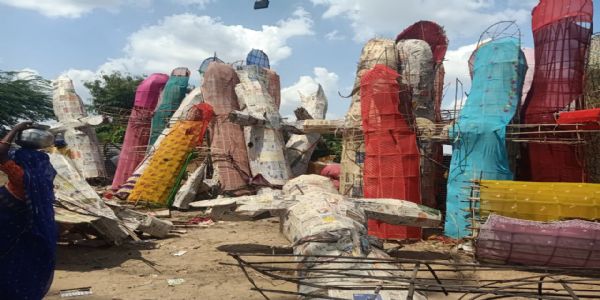 जयपुर में दशहरे की तैयारियां शुरू, 55 फीट ऊंचा रावण बनेगा आकर्षण