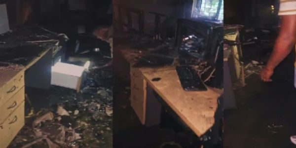 झारखंड पुलिस मुख्यालय के डाटा सेंटर में लगी आग
