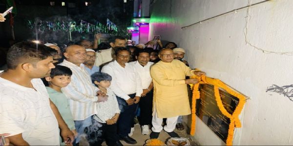 कपाली नाला पर पुल निर्माण कार्य का विधायक ने किया शिलान्यास
