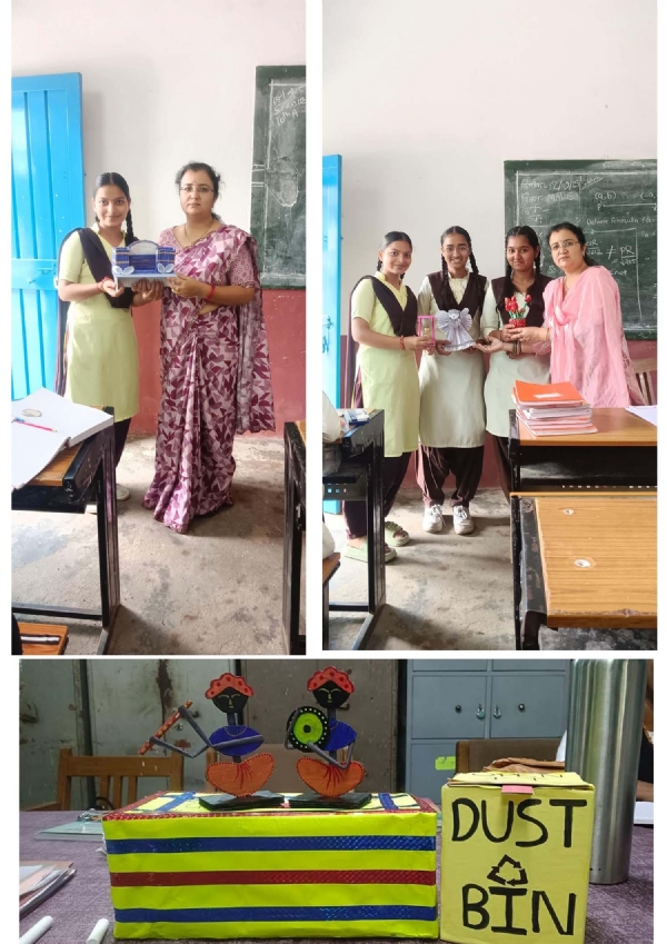 Seoni: Class children made useful and attractive things from waste material