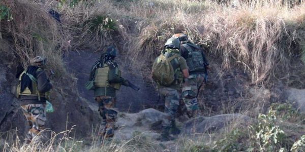 कठुआ में अंतर्राष्ट्रीय सीमा के पास एक घने नर्सरी क्षेत्र में सुरक्षा बलों ने चलाया तलाशी अभियान