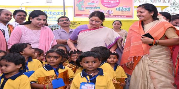 छत्तीसगढ़ में महिलाओं और बच्चों के विकास के प्रयास सराहनीय: अन्नपूर्णा देवी
