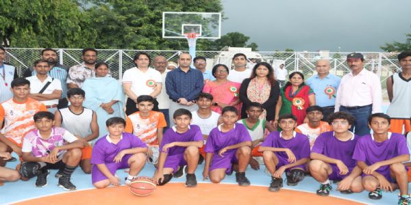 प्रतापगढ़ में राज्य स्तरीय सब जूनियर बालक बास्केटबॉल प्रतियोगिता का भव्य शुभारम्भ