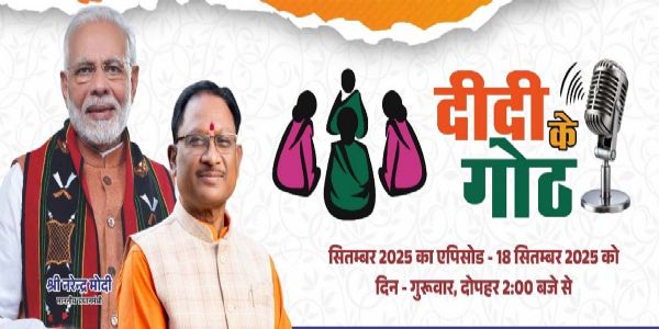 काेरबा : दीदी के गोठ कार्यक्रम का प्रसारण आज