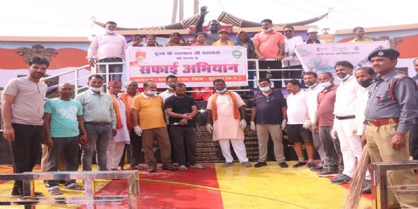 सूरजपुर : स्वच्छता ही सेवा पखवाड़ा अभियान के तहत चला सफाई अभियान