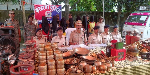 चोरी की घटनाओं का पुलिस ने किया उद्भेदन, सात गिरफ्तार