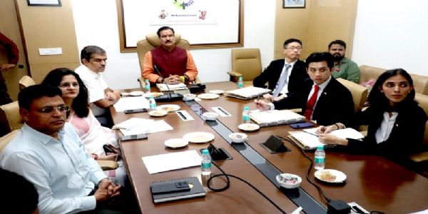 मप्र के कौशल विकास मंत्री से मिला सिंगापुर का प्रतिनिधिमंडल