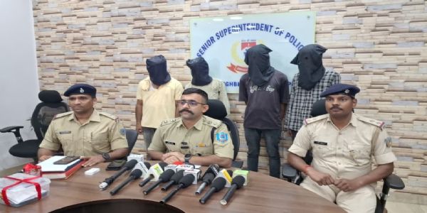 ब्राउन शुगर के साथ चार आरोपित गिरफ्तार