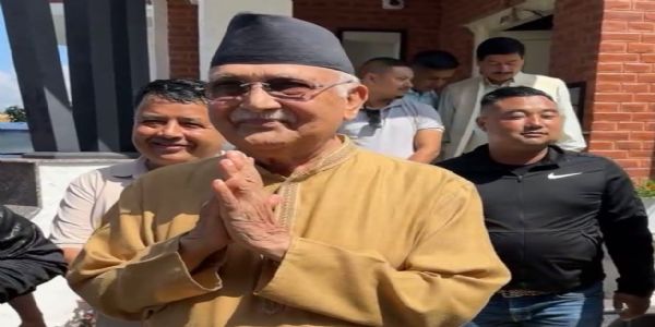 अपदस्थ होने के बाद पहली बार के पी ओली