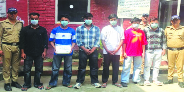 गणेश महोत्सव में मारपीट व फायरिंग करने के मामले में बैंगन गैंग के सरगना समेत छह गिरफ्तार