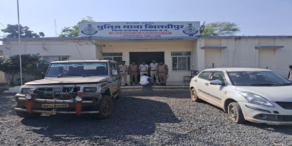 राजगढ़ःघर के सामने से बोलेरो वाहन चोरी के मामले में दो पकड़ाए, मशरुका बरामद