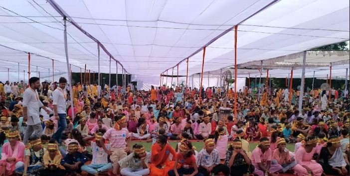 राजभवन में कन्या पूजन