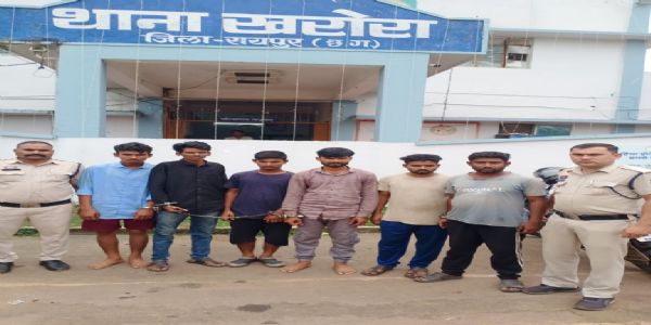 रायपुर : घर में घुसकर एक दर्जन से ज्‍यादा बकरा-बकरी की चोरी, क्रेता समेत छह आरोप‍ित गिरफ्तार