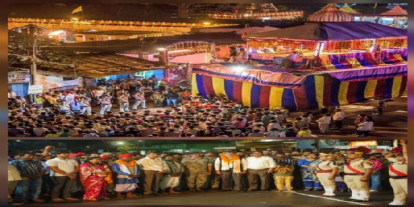 बस्तर दशहरा के फूल रथ परिक्रमा में विधायक सहित वरिष्ठ अधिकारी हुए शामिल