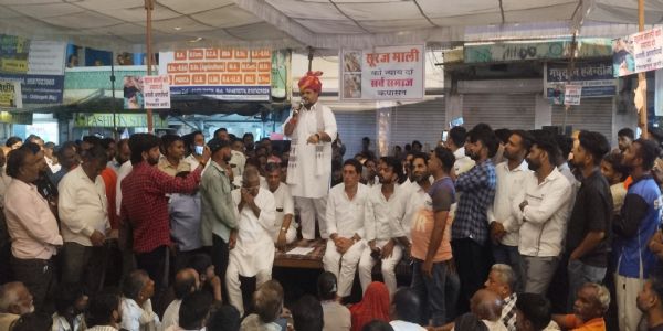 सूरज माली केस में धरने पर पहुंचे कांग्रेस के राष्ट्रीय सचिव धीरज गुर्जर
