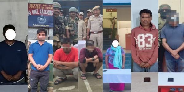 मणिपुरः अलग-अलग इलाकों से 6 उग्रवादी गिरफ्तार