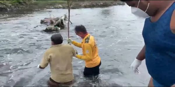 आयड़ नदी में बहे युवक का शव 23 दिन बाद मिला