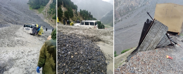 भूस्खलन से ज़ोजिला मार्ग बंद, यातायात बाधित