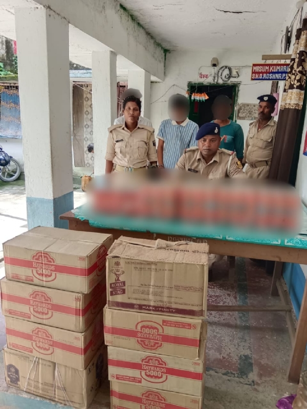 पुलिस के गिरफ्त में आरोपी