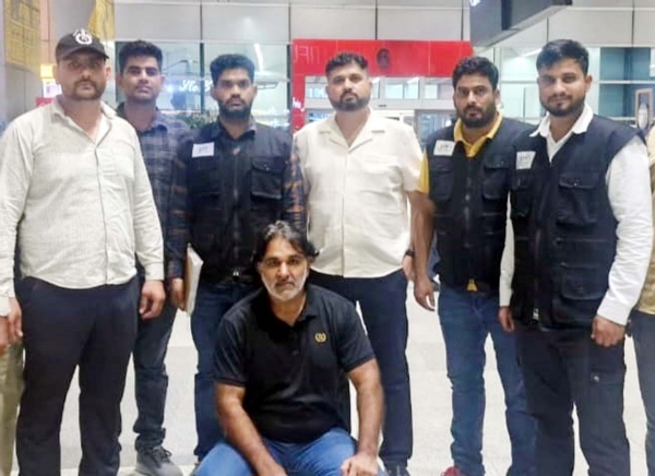 गुरुग्राम पुलिस द्वारा काबू किया गया मोस्ट वांटेड गैंगस्टर मेनपाल बादली।