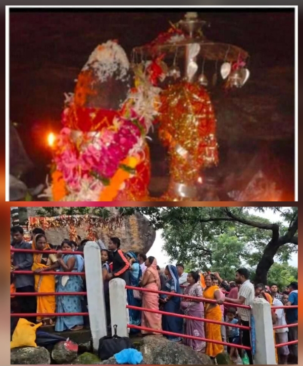 माता लिंगेश्वरी मंदिर में उमड़ा आस्था का सैलाब