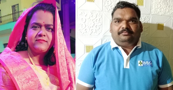शिक्षिका शीला पटेल और शिक्षक भेरूलाल ओसारा