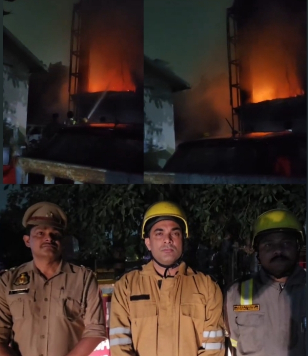 विपुल मोटर के गैराज में लगी आग, आठ कारे जलकर हुई खाक