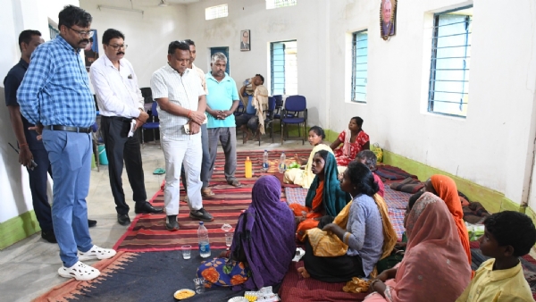 संभागायुक्त दुग्गा, कलेक्टर एवं पुलिस अधीक्षक ने लुत्ती डैम का लिया जायजा, प्रभावित परिवारों का जाना हाल