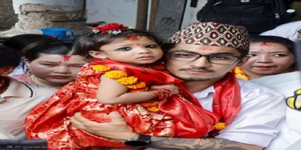 काठमांडू की नई जीवित देवी कुमारी आर्य तारा शाक्य