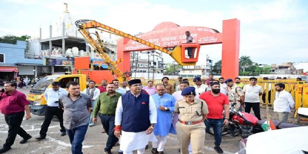 भोपाल : मंत्री सारंग ने किया अशोका गार्डन दशहरा मैदान का निरीक्षण, पुख्ता तैयारी के दिए निर्देश