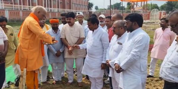 अमृत 2.0 पेयजल योजना का क्षेत्रीय विधायक व पालिकाध्यक्ष ने किया भूमिपूजन