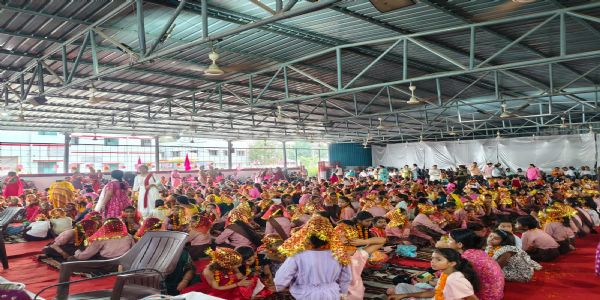 मिशन शक्ति 5.0 : उप्र में अष्टमी के दिन 5 लाख से अधिक बेटियों का कन्या पूजन