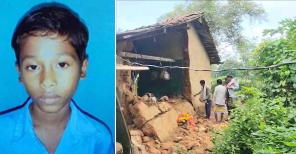 दीवार गिरने से मासूम की मौत, दादी घायल