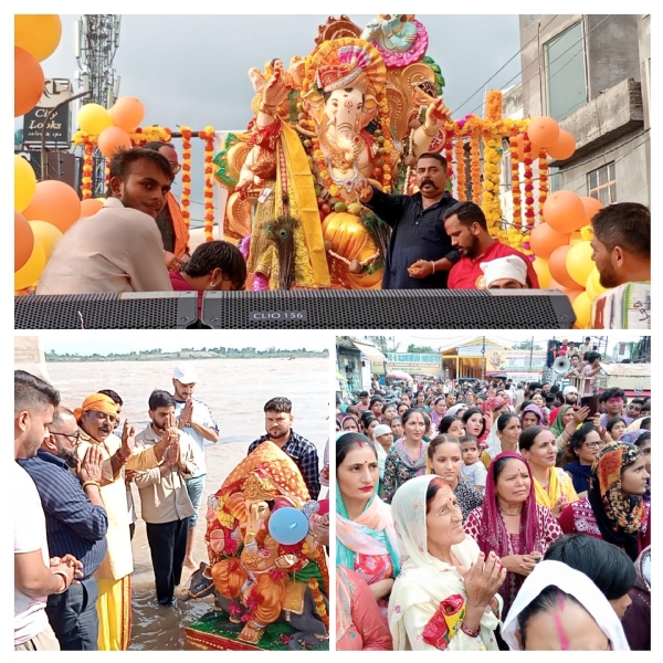 Lord Shri Ganesh idol immersion- Ganpati Bappa Moriya next year you come early, the city echoed with cheers