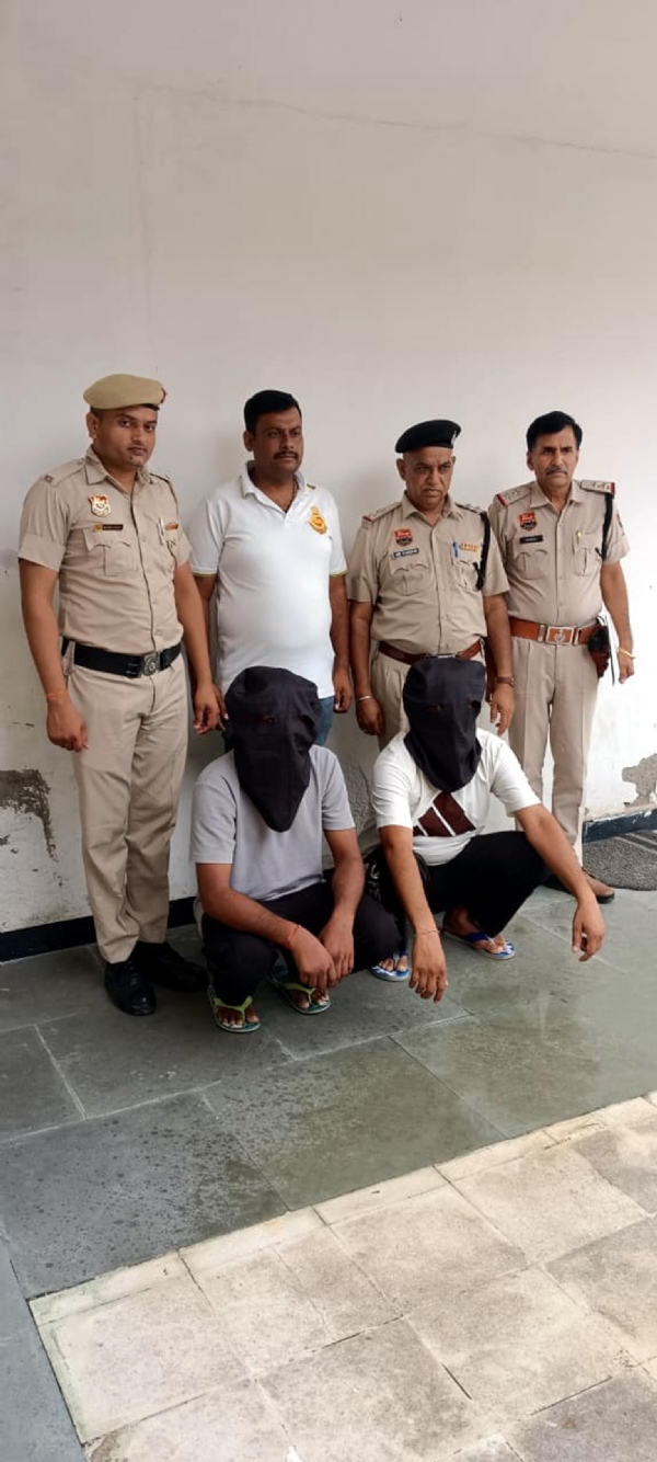 फतेहाबाद। अपहरण मामले में गिरफ्तार दोनों युवक।