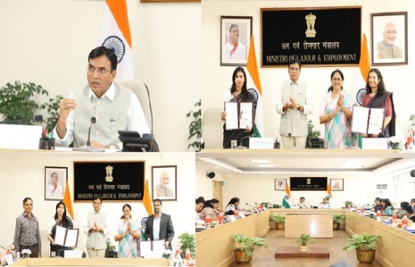 कार्यक्रम को संबोधित करते मनसुख मांडविया और अन्‍य