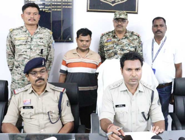 चोरी का अंर्तराज्यीय आराेपित गिरफ्तार
