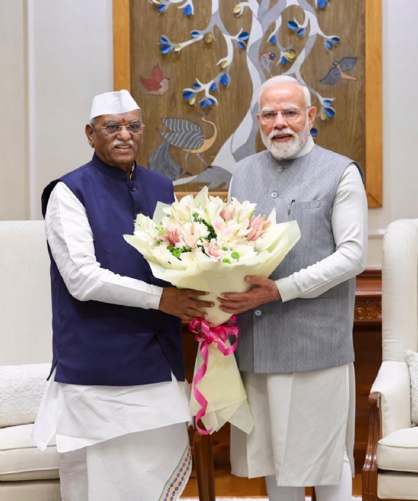 राज्यपाल बागडे ने प्रधानमंत्री मोदी से की मुलाकात