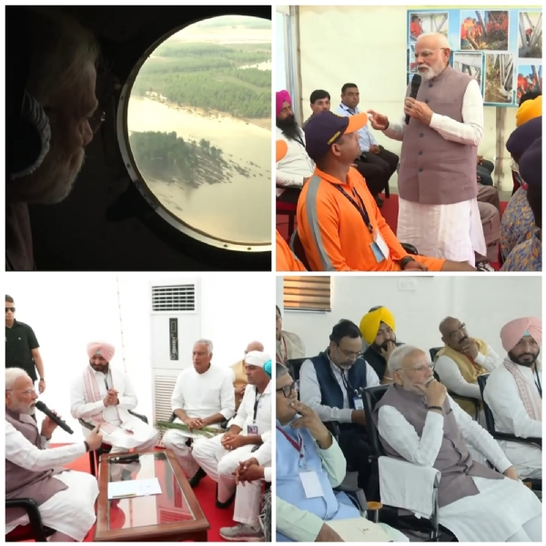 प्रधानमंत्री के पंजाब दौरे से जुड़े चित्र
