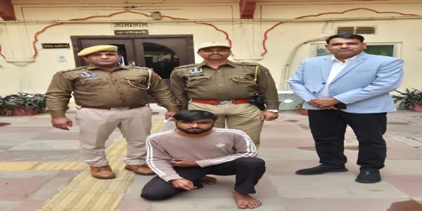 57 किलो चांदी लूट प्रकरण: फरार 10 हजार का इनामी बदमाश गिरफ्तार